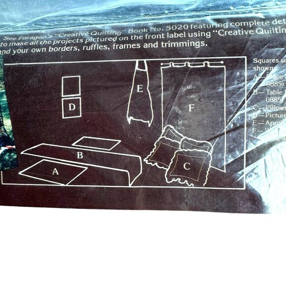 Creative Quilting Squares Kit makes 2 14” blocks Includes Fabric and Batting - Picture 3 of 13